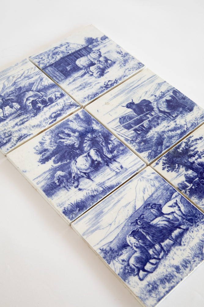 Blue and White Delft Tiles