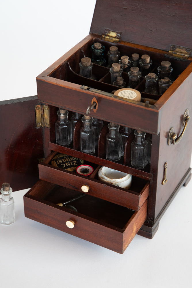 Apothecary Box with Bottles