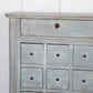 French Blue Painted Medicine Apothecary Medicine Cabinet or Chest