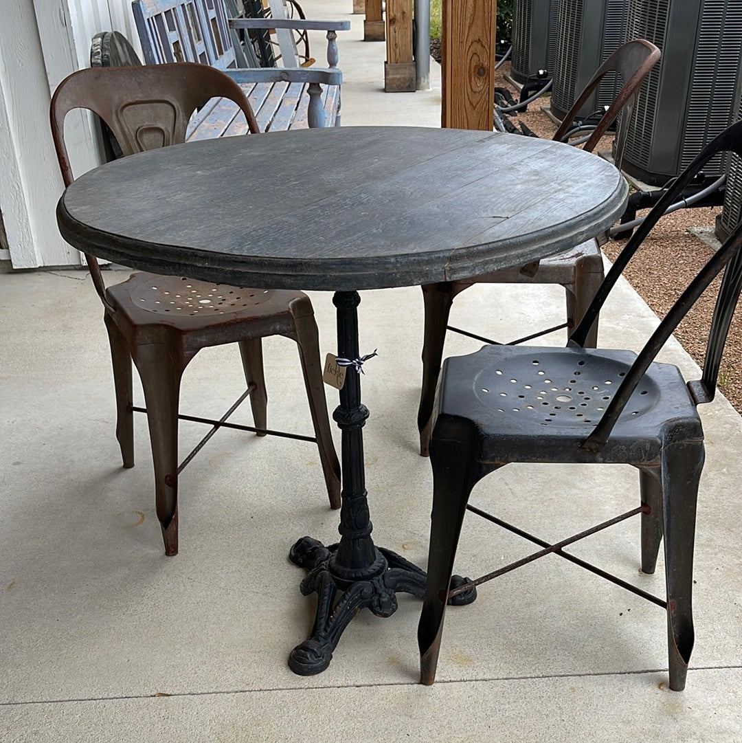 Black cast iron discount table and chairs