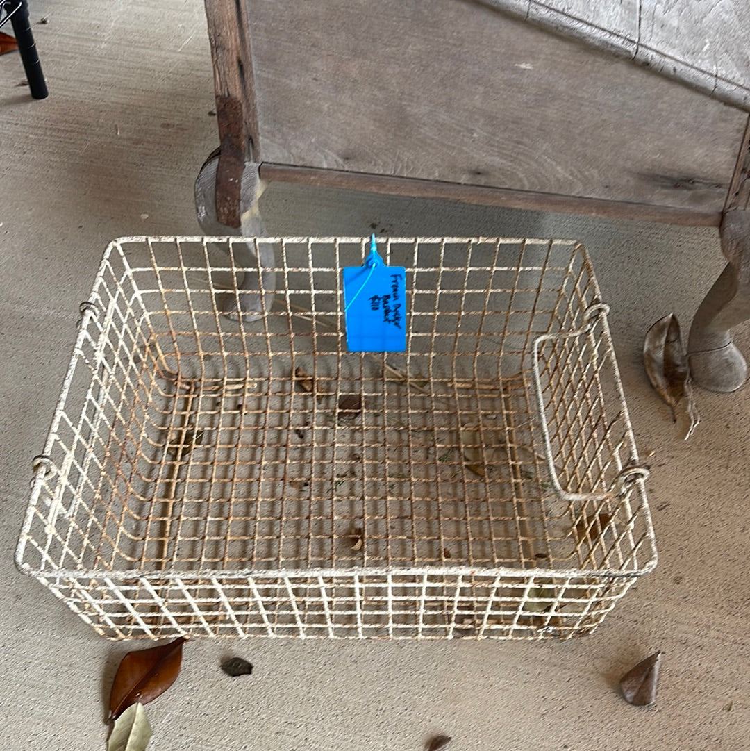 French Oyster Basket - The White Barn Antiques