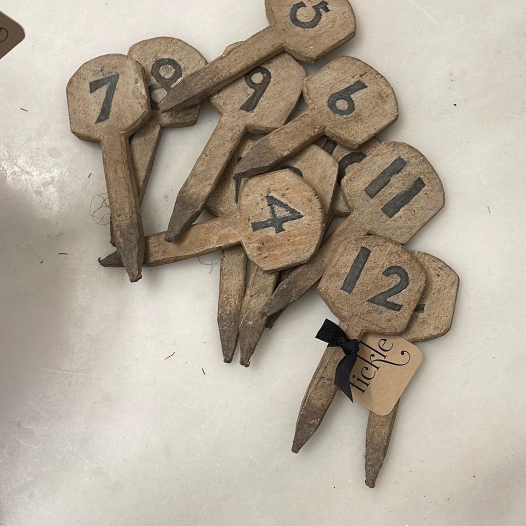 Wood Numbers Set 1